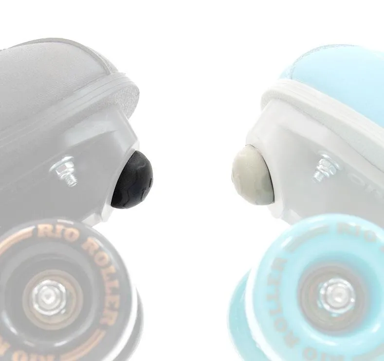 Rio Roller Quad Roller Skate Stopper Jam Plugs - Black - 5/16" - 5/8"