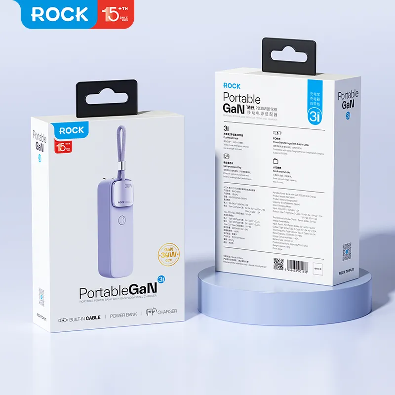 ROCK 30W SwiftCharge Mini Power Hub 5000mAh Power Bank