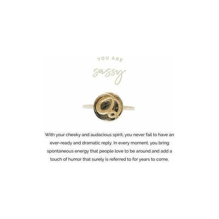 Sassy Adjustable Ring // Two Options