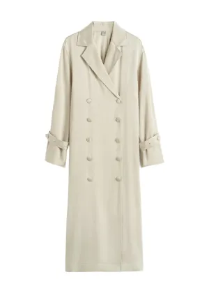 Satin Trench Dress