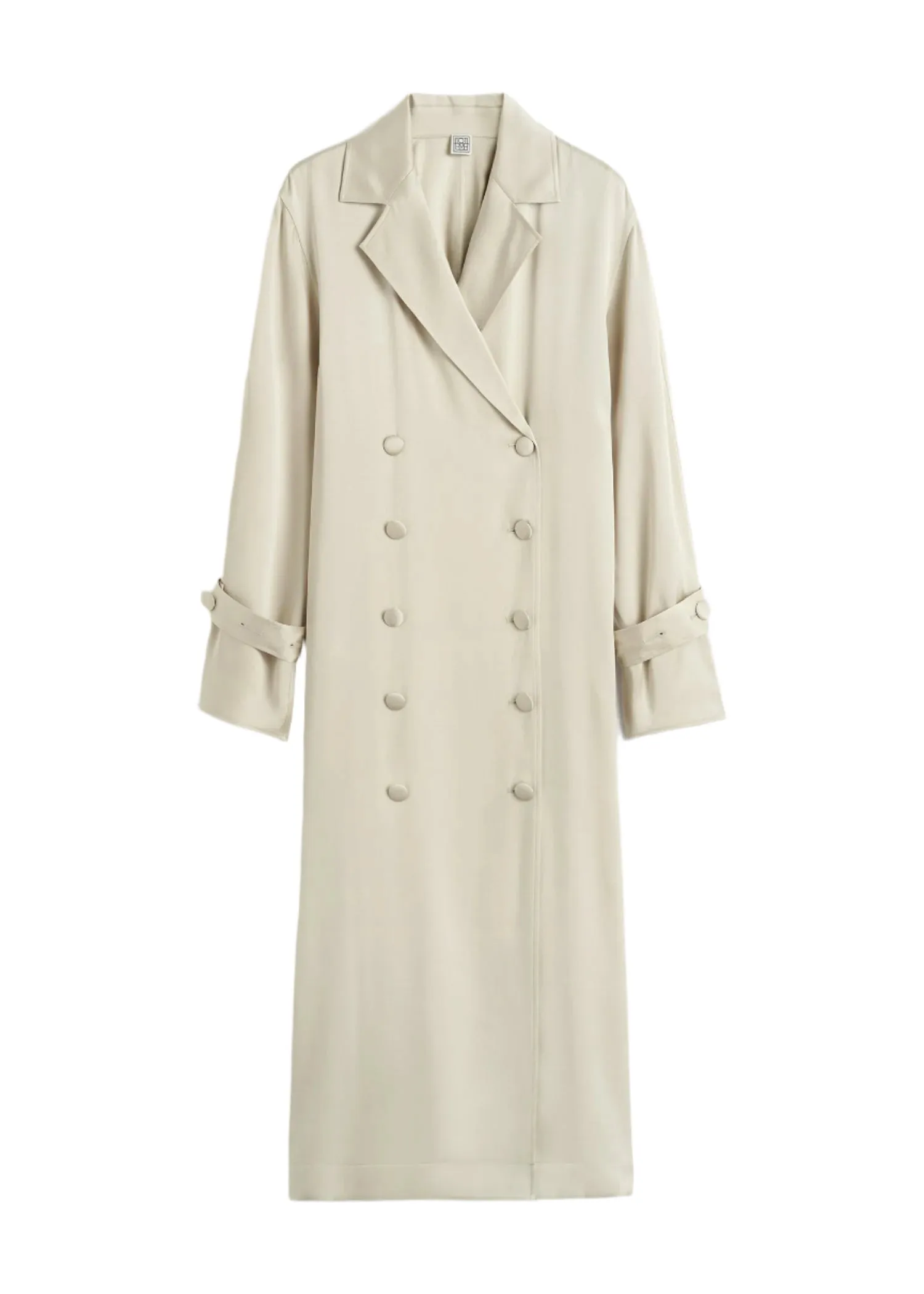 Satin Trench Dress