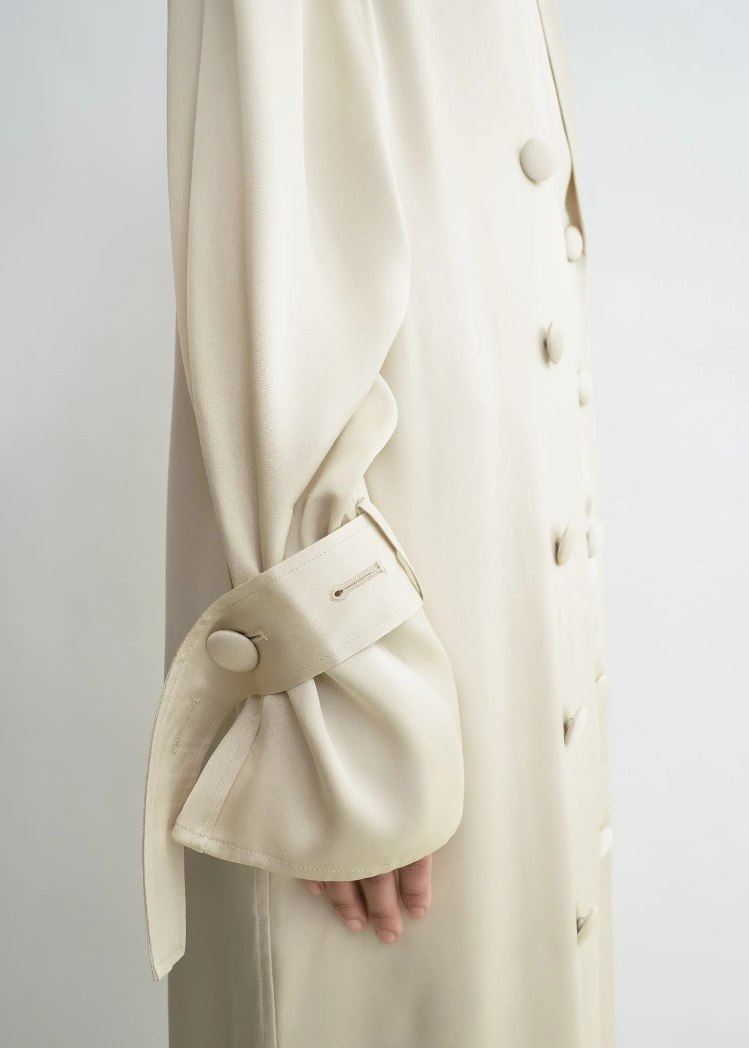 Satin Trench Dress