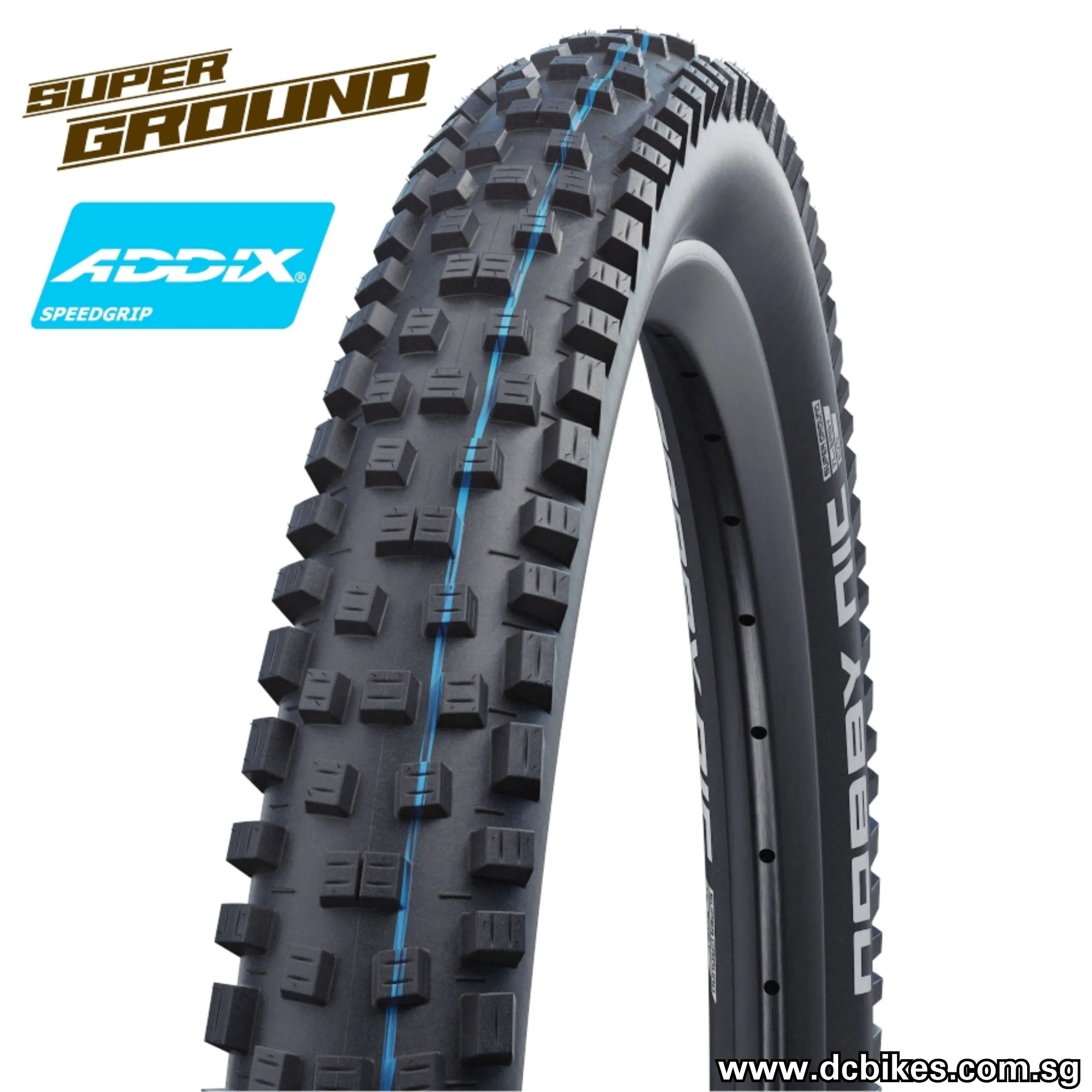 Schwalbe 29 X 2.25 Nobby Nic Super Ground Evolution ADDIX Speedgrip Tubeless MTB Folding Tyres (1 Tire) 