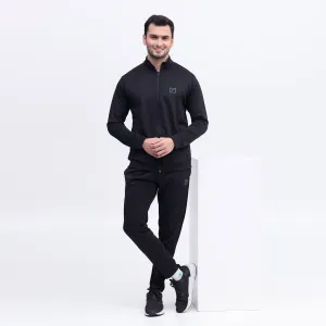 Scoba dri-fit mens black tracksuit