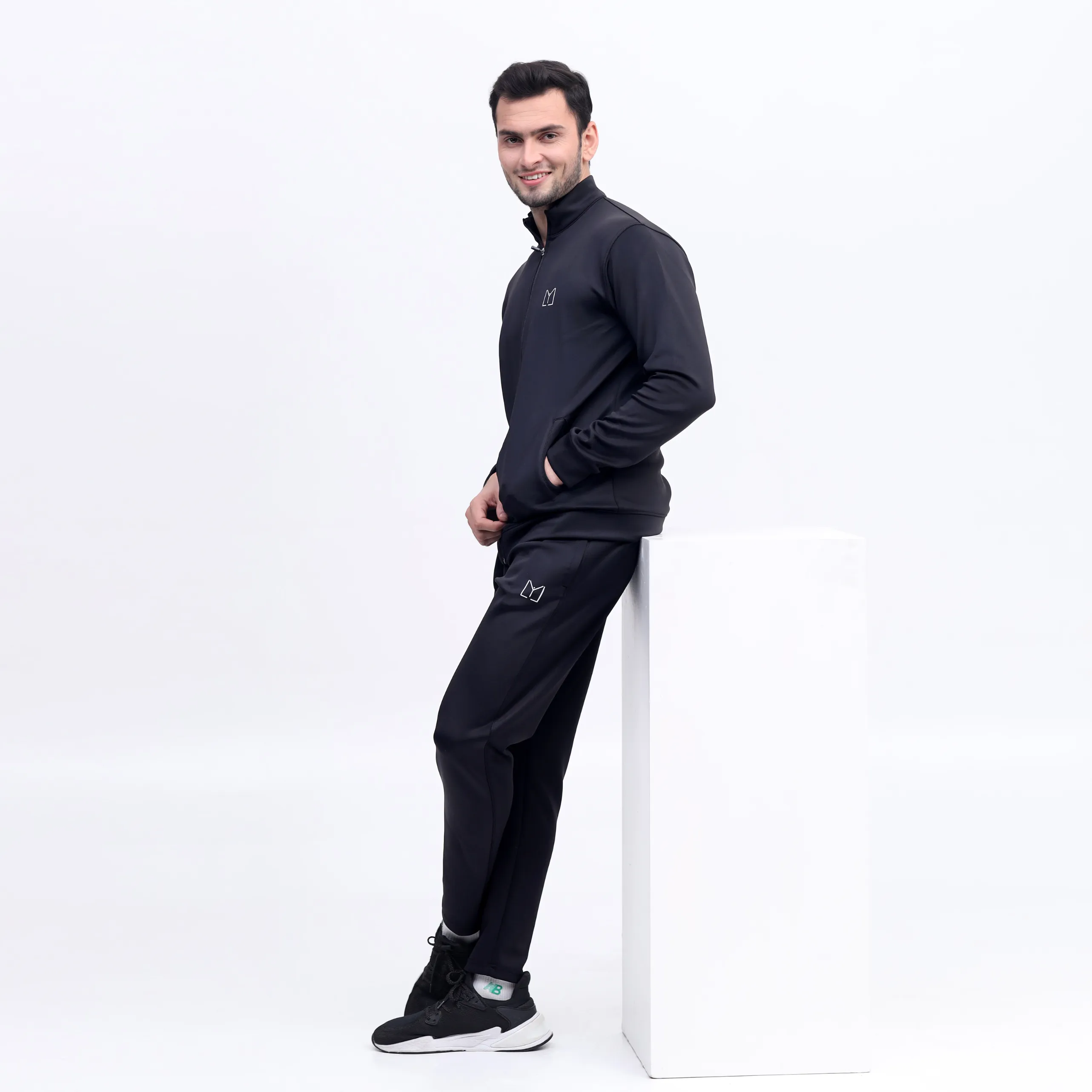 Scoba dri-fit mens black tracksuit