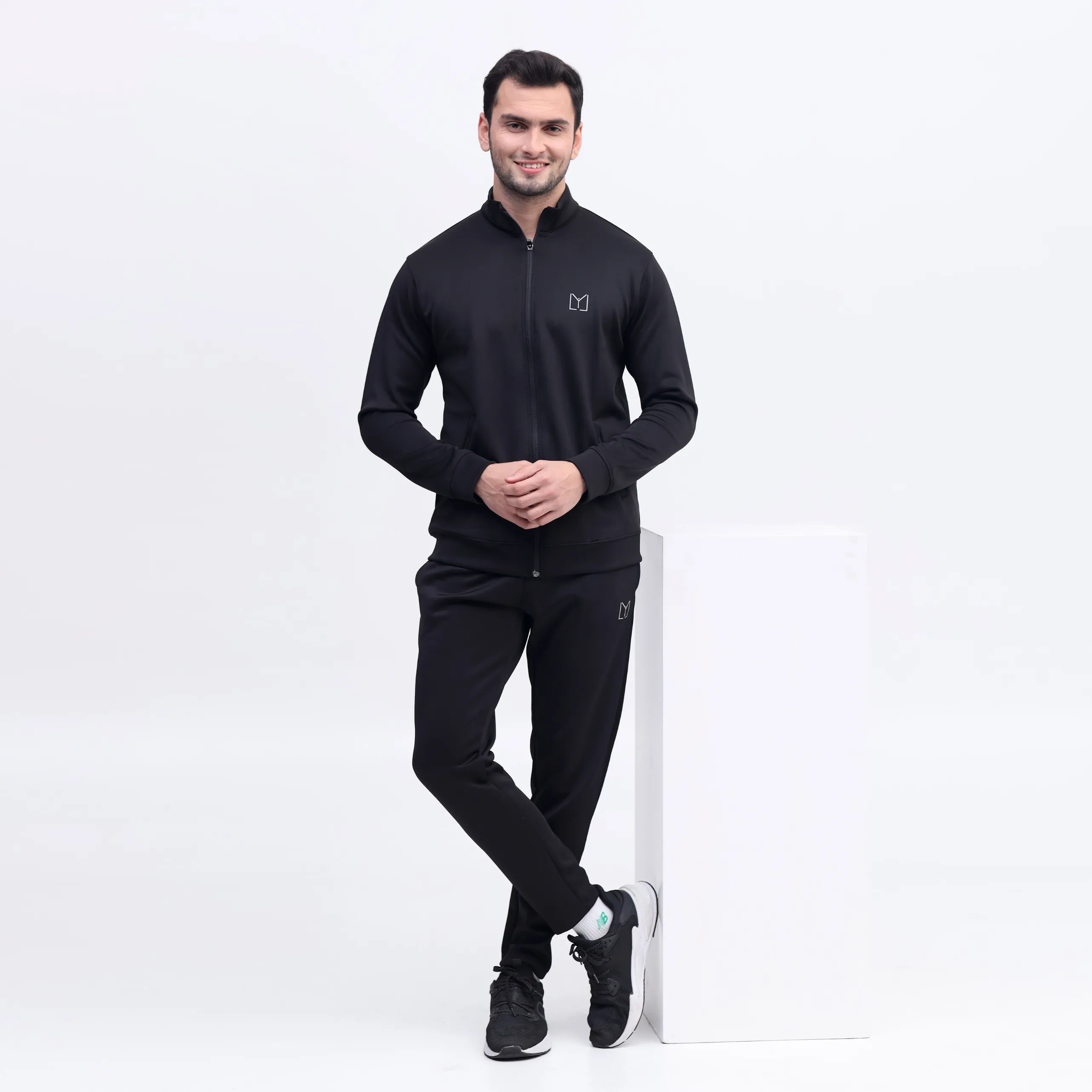 Scoba dri-fit mens black tracksuit