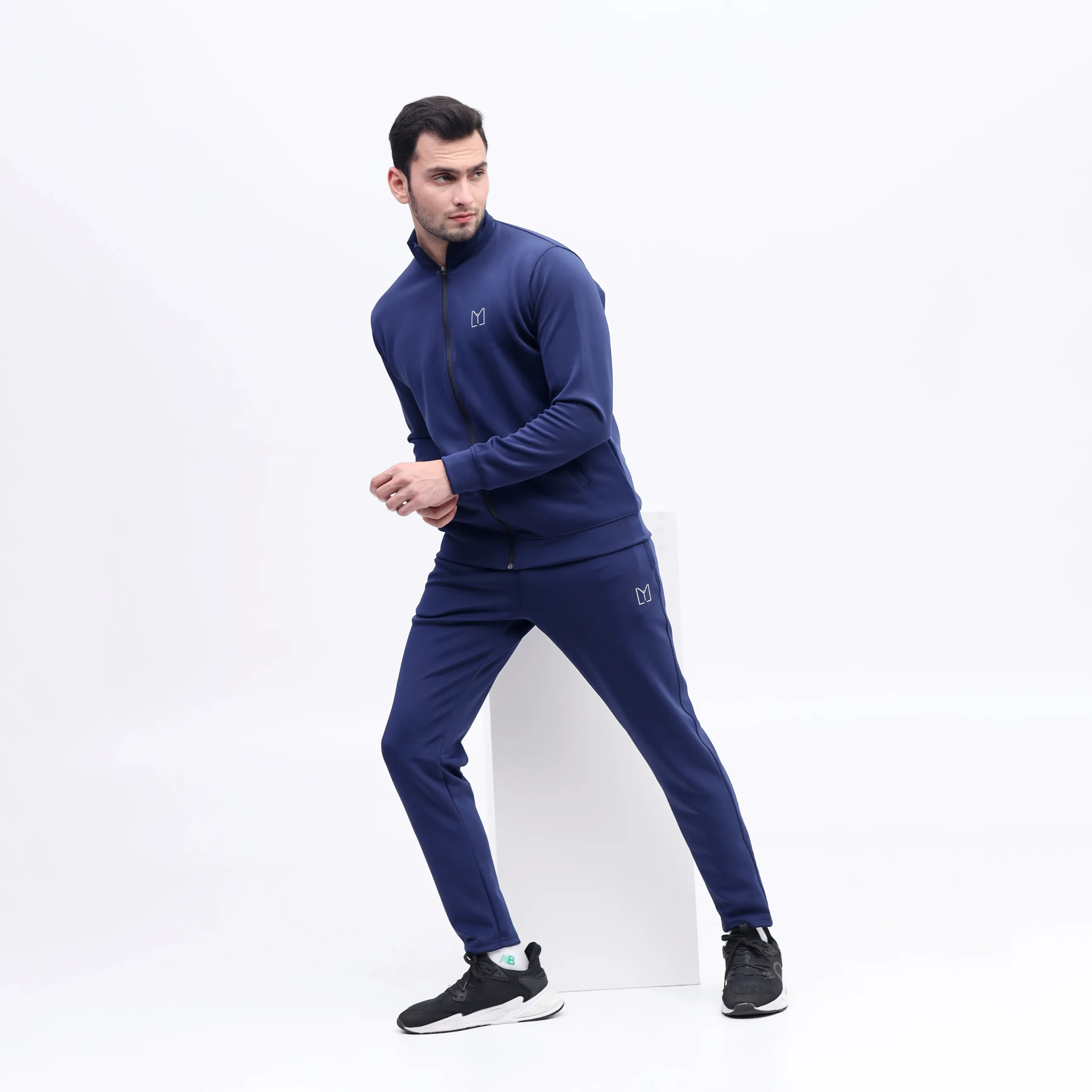 Scoba dri-fit mens navy tracksuit