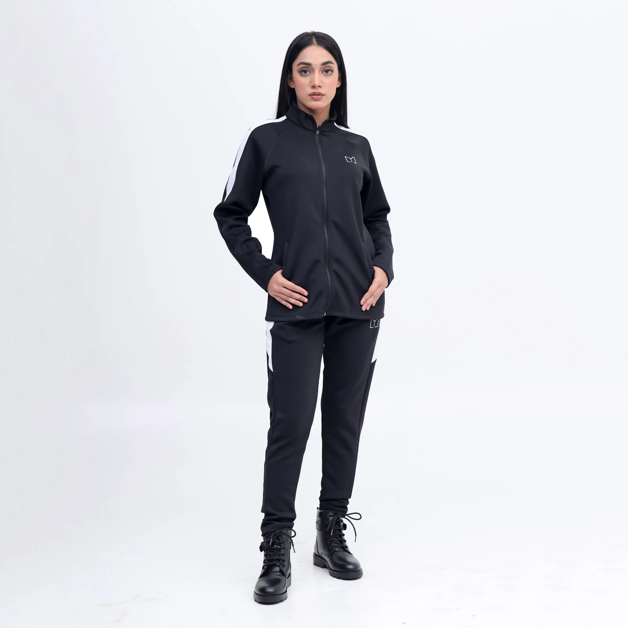 Scoba dri-fit women black tracksuit