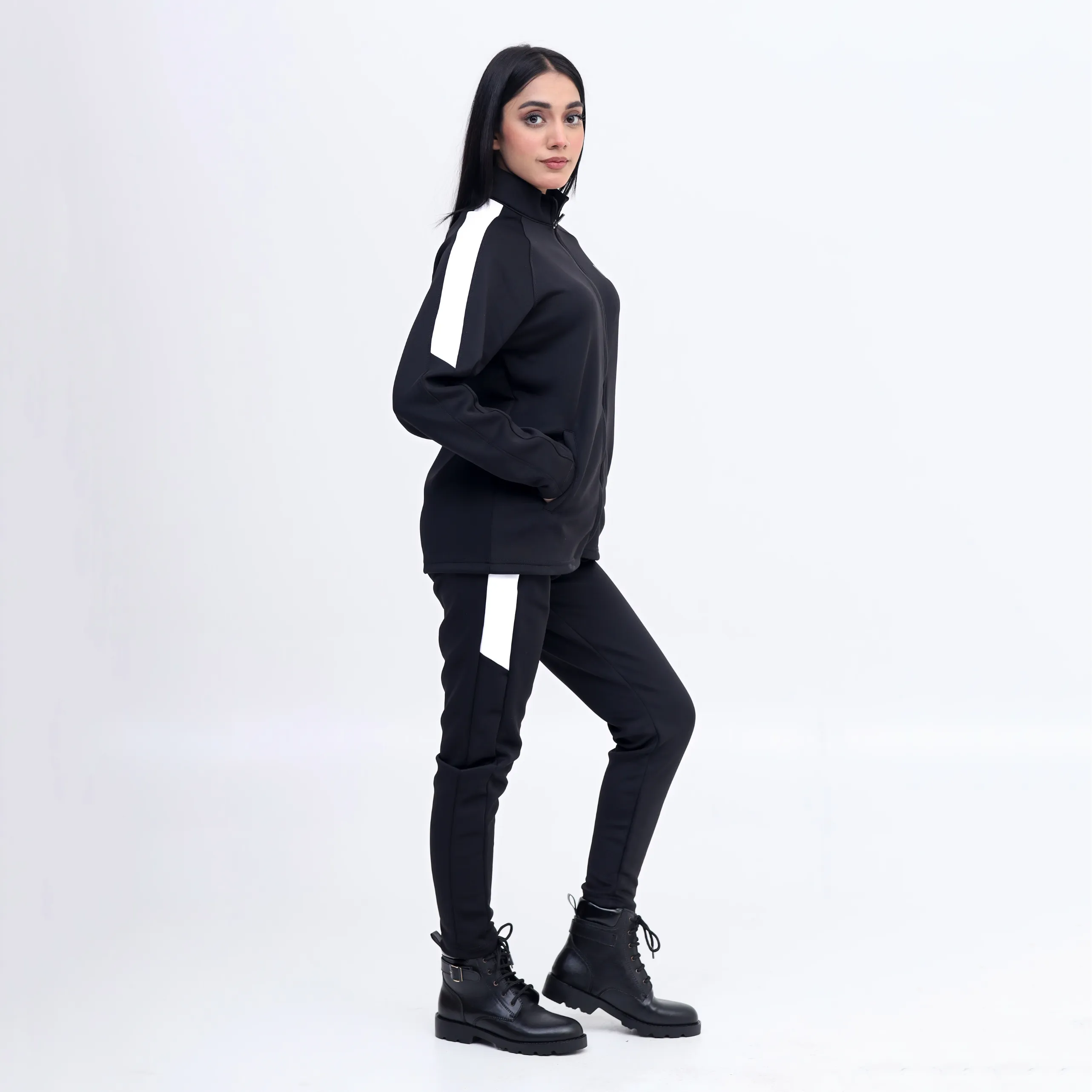 Scoba dri-fit women black tracksuit