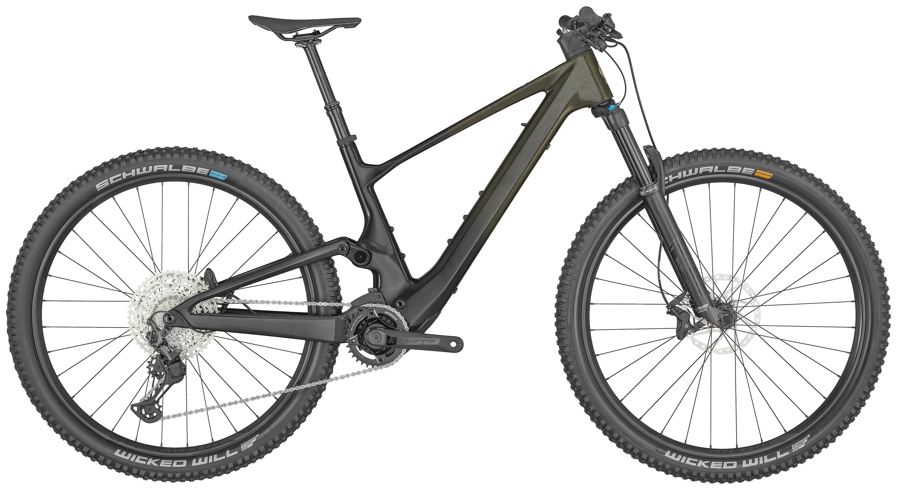 Scott Lumen eRide 910 Cabon Electric Full Suspension Mountain Bike 2024 - Olive Green