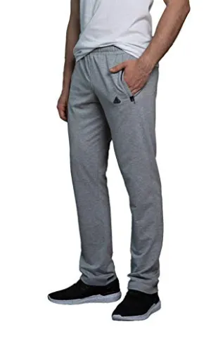 SCR SPORTSWEAR Men's Workout Activewear Pants Athletic Sweatpants Long Inseam 30L 32L 34L 36L 38L (34W X 34L, Light Grey Heather-K434)
