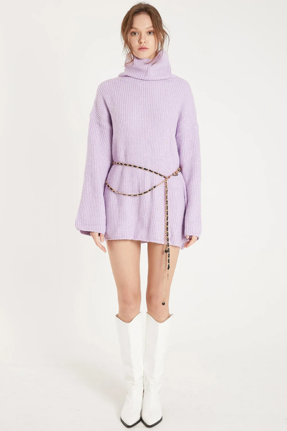 Serena Turtleneck Oversized Sweater