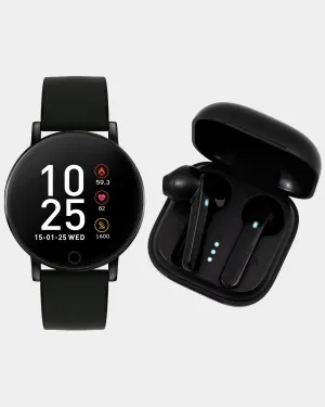 Series 05 Black Smart Watch and Ear Bud Gift Set