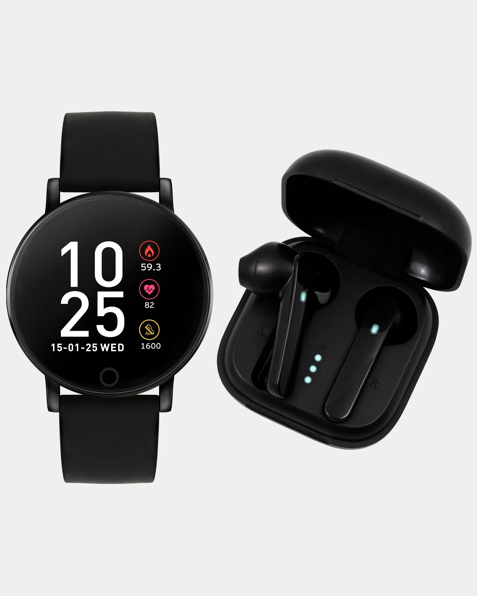 Series 05 Black Smart Watch and Ear Bud Gift Set