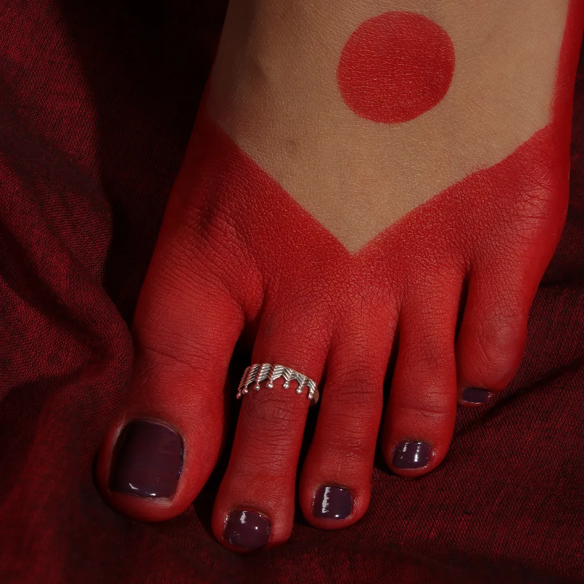 Shikha Silver Toe Ring by Moha