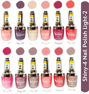 Shiny Light- 2 Nail Polish Shiny-  4 (Pack of 12, 9.9ML Each)