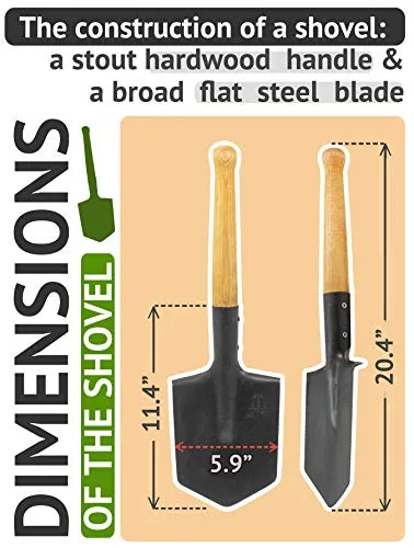 Shovel 1984 Special Forces Shovel Includes Sheath Shovel with Pouch