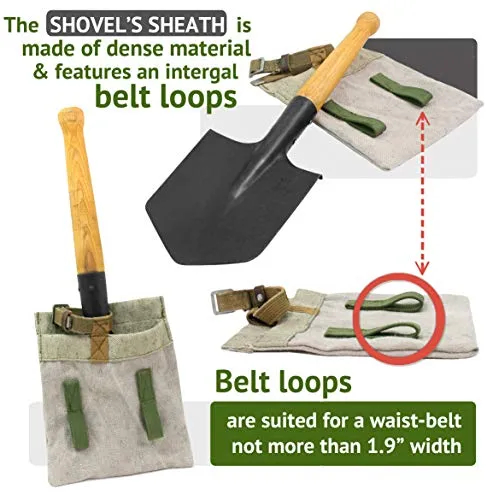 Shovel 1984 Special Forces Shovel Includes Sheath Shovel with Pouch