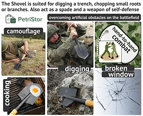 Shovel 1984 Special Forces Shovel Includes Sheath Shovel with Pouch