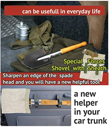 Shovel 1984 Special Forces Shovel Stainless Steel with Pouch