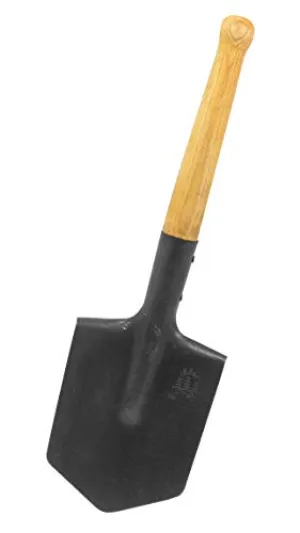 Shovel 1984 Steel Special Forces Shovel with Wood Handle