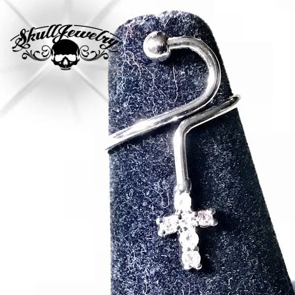 'Sign of the Cross' Adjustable Mid/Tow or Finger Ring (#adj008)