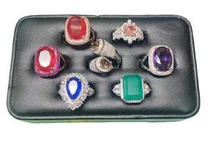 Silver Crystal Rings
