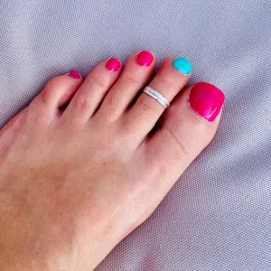 Silver Feather Toe Ring