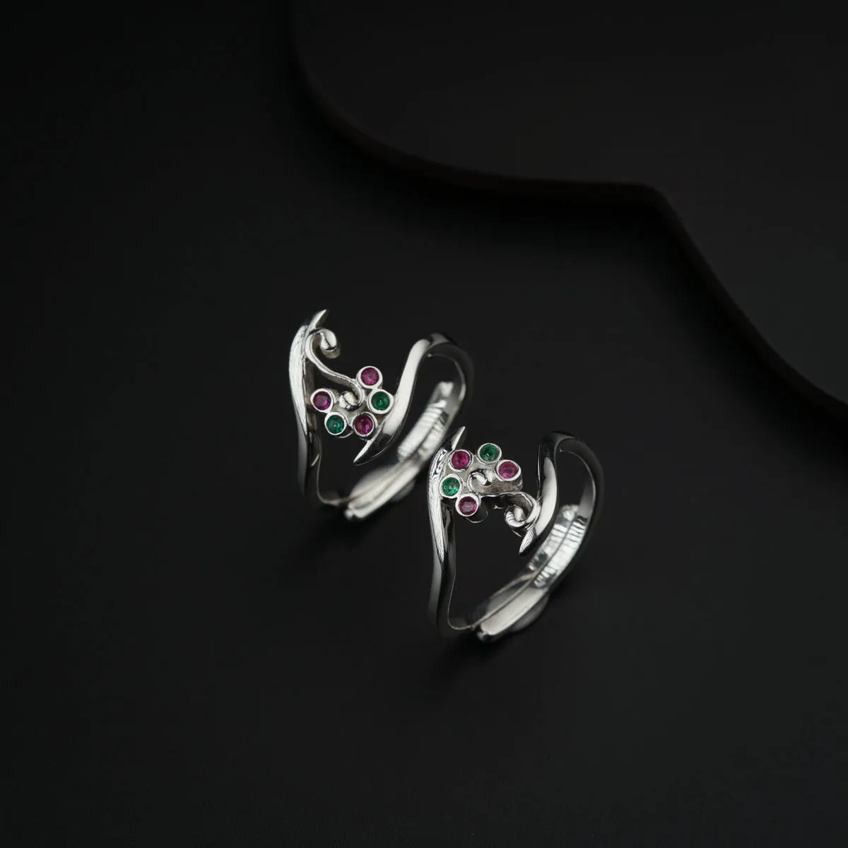 Silver Nakshatra Toe Ring