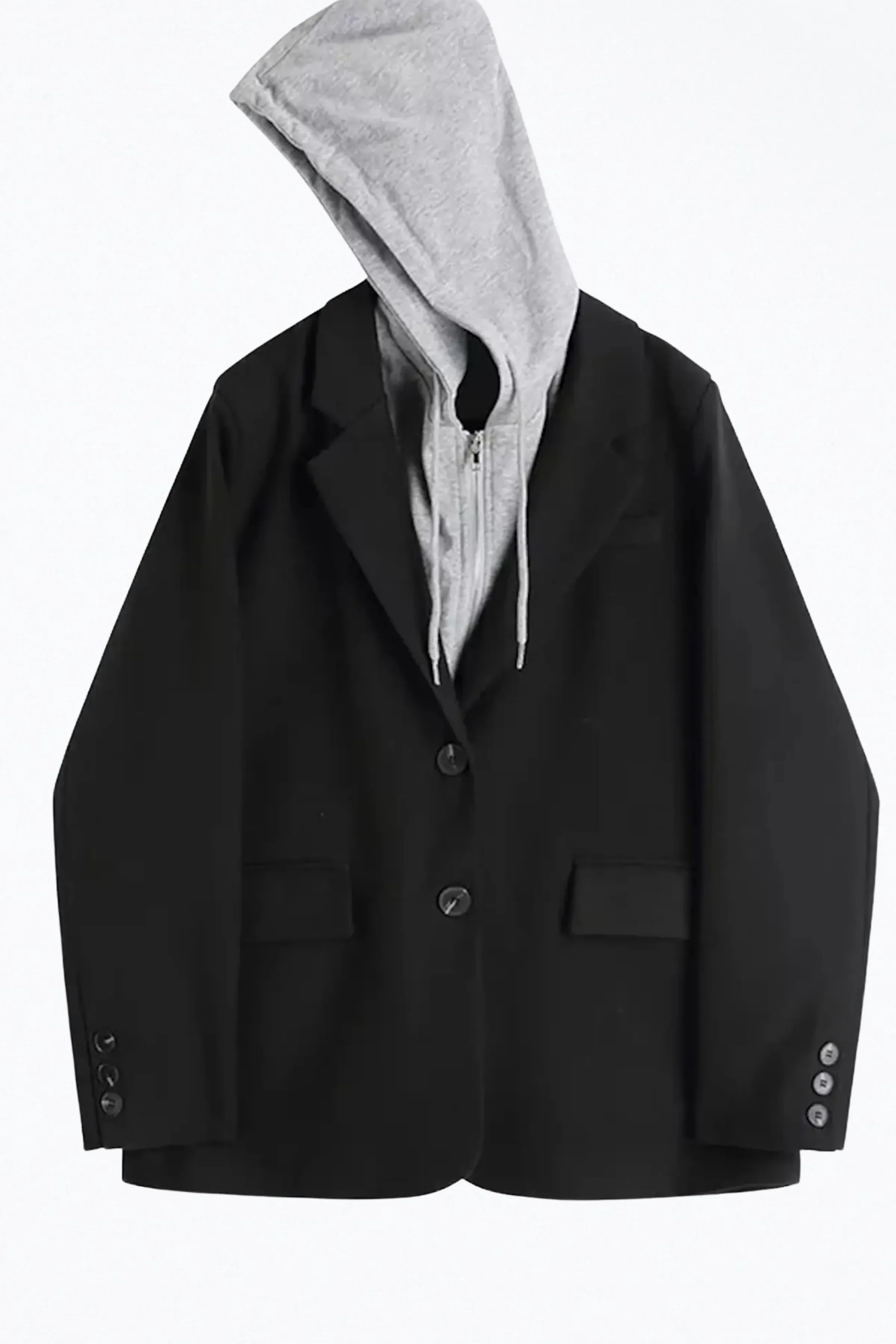 SINGLE-BREASTED DOUBLE-KNIT JERSEY DICKIE BLAZER