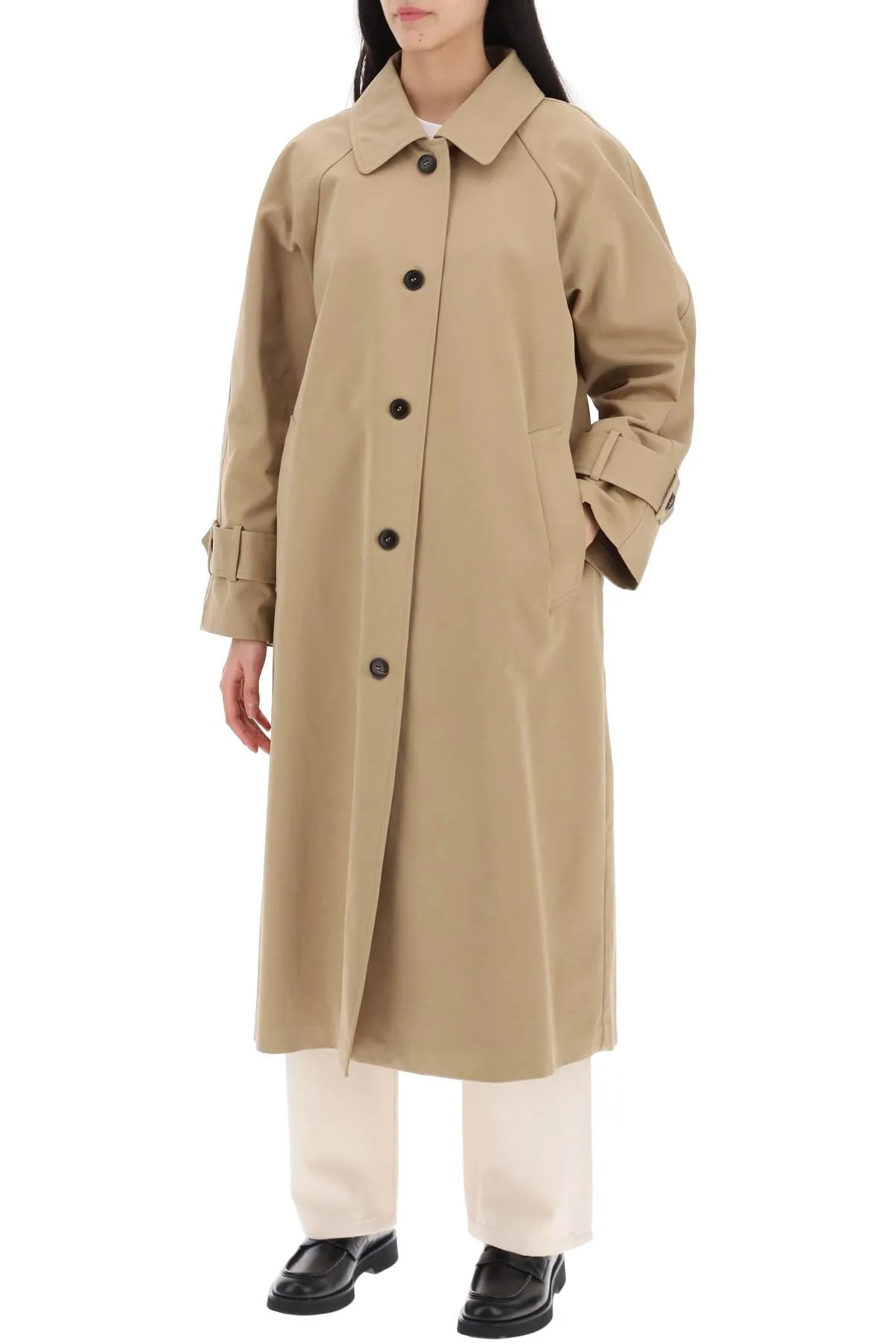 Skall Studio Macy Oversized Single-Breasted Trench Coat