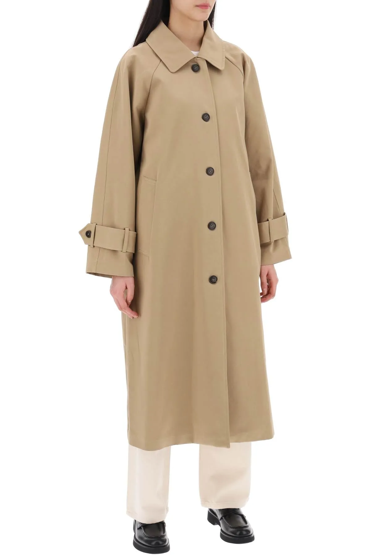 Skall Studio Macy Oversized Single-Breasted Trench Coat