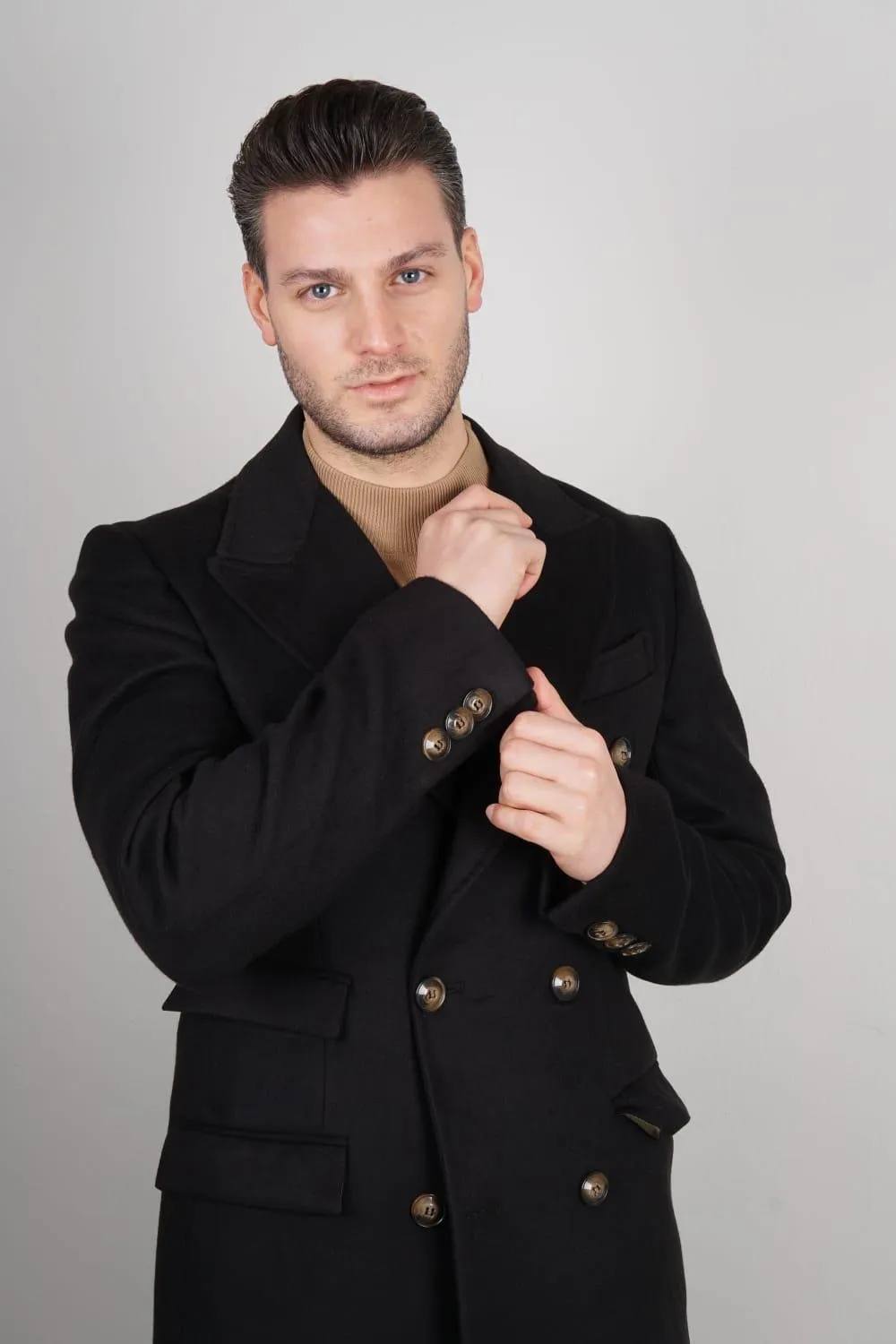 Slim Fit Double breasted wool Coat