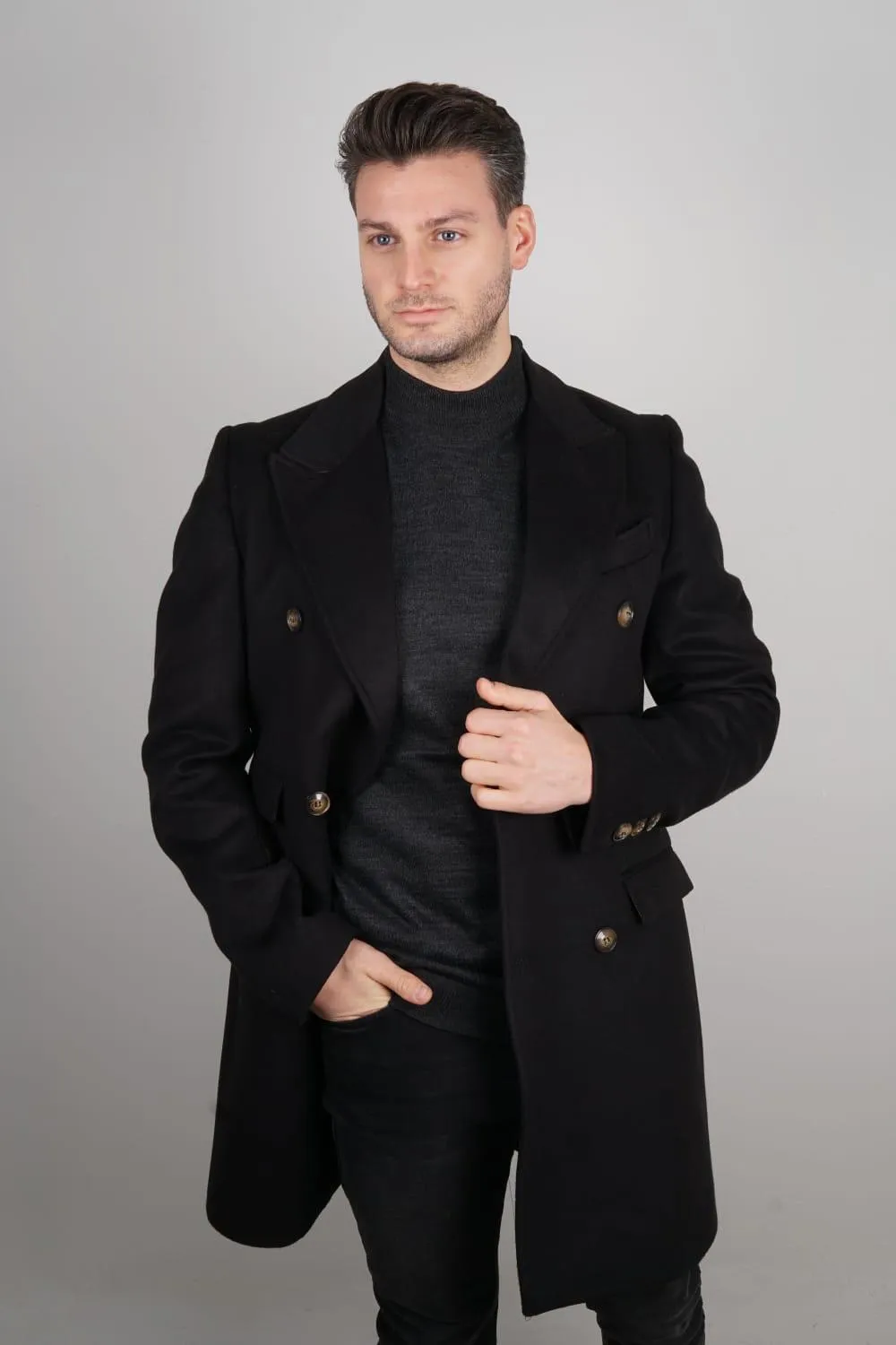 Slim Fit Double breasted wool Coat