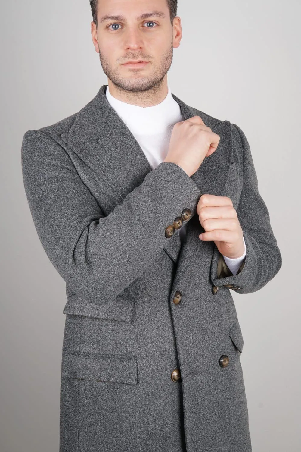 Slim Fit Double breasted wool Coat