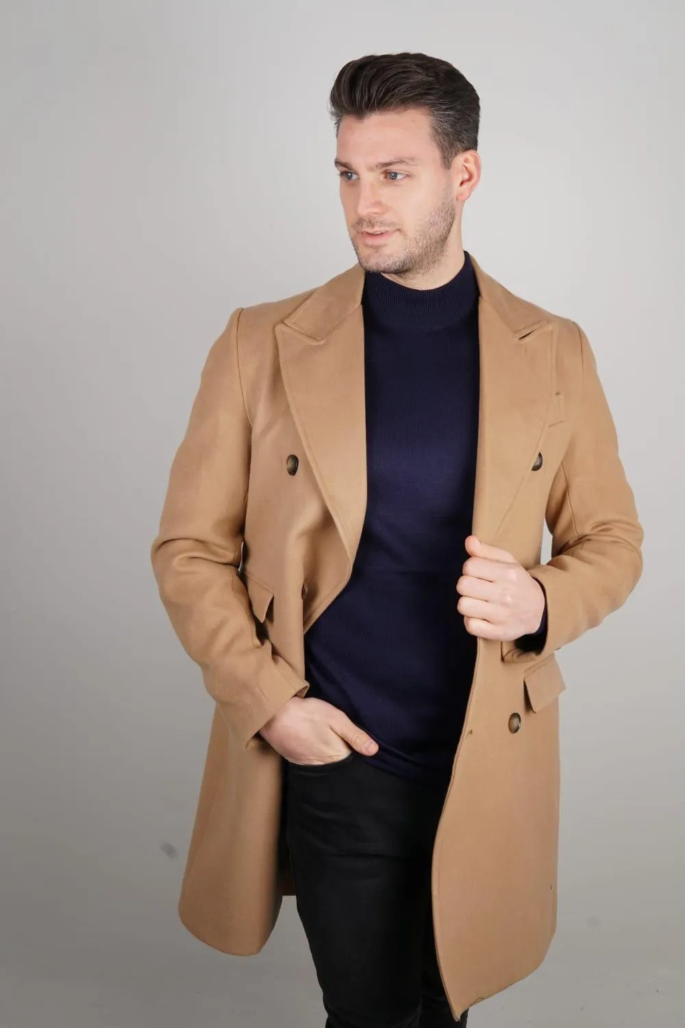 Slim Fit Double breasted wool Coat