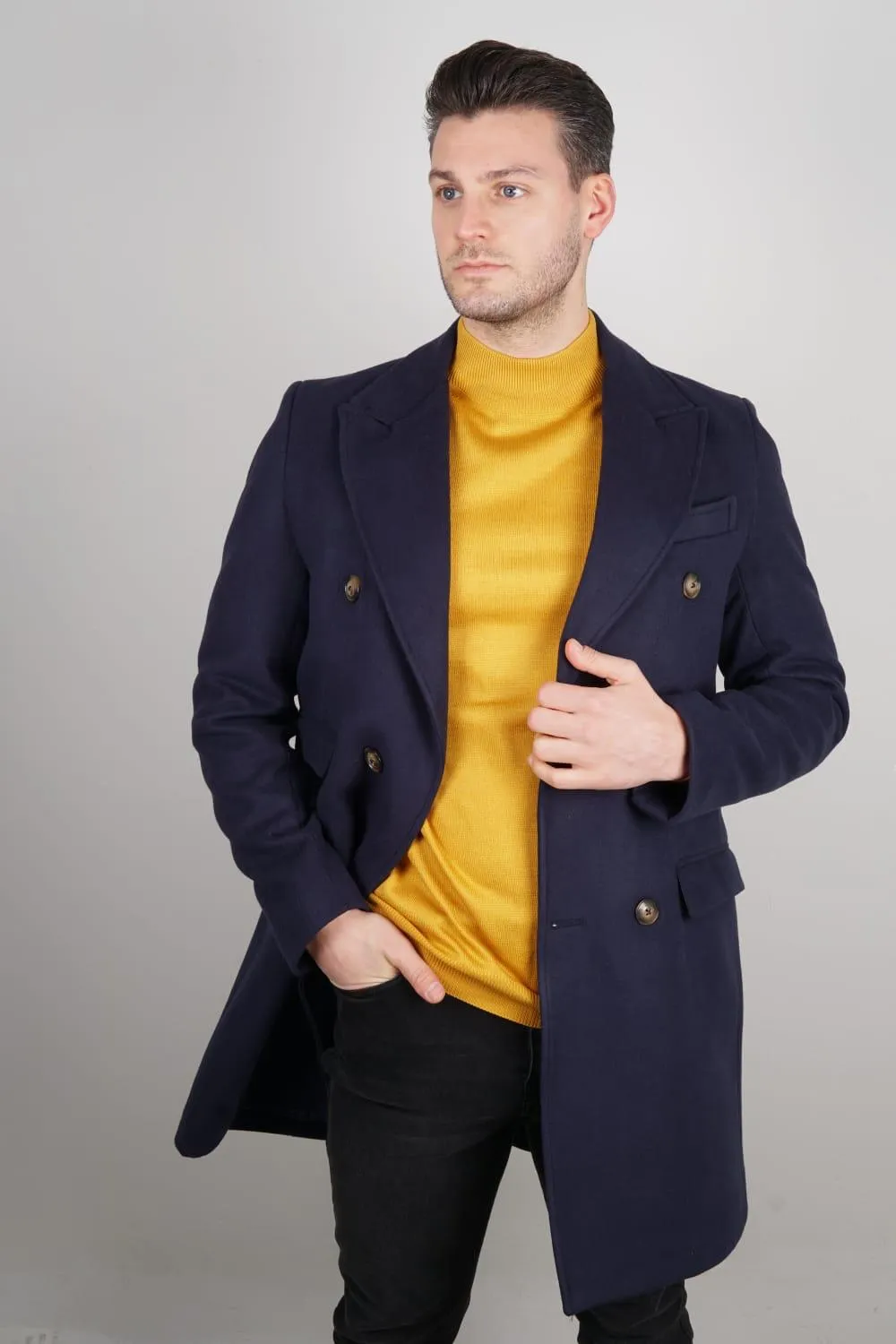 Slim Fit Double breasted wool Coat