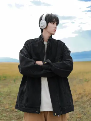 Snap Button Closure Denim Jacket