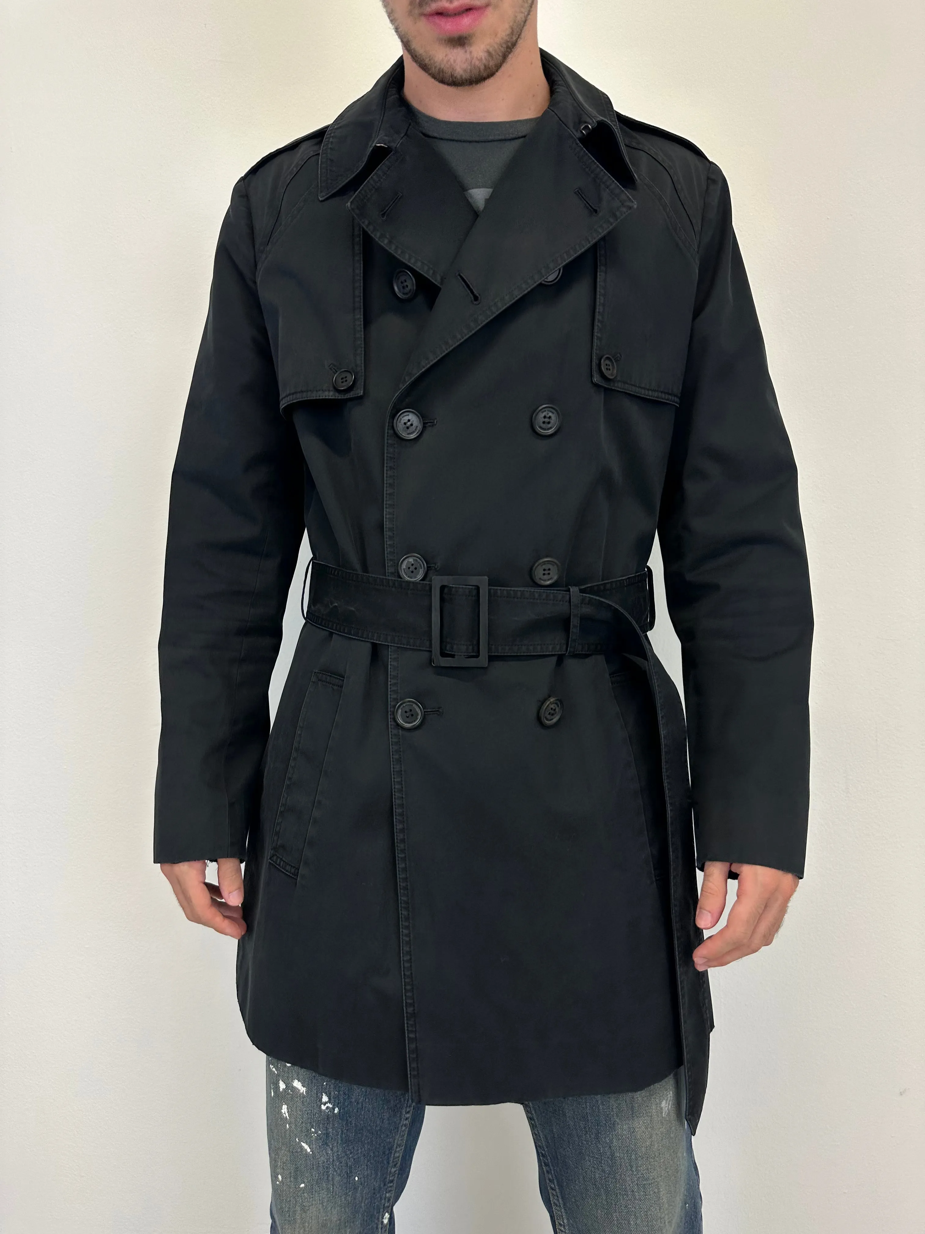 SS09 Dior double breasted trench coat
