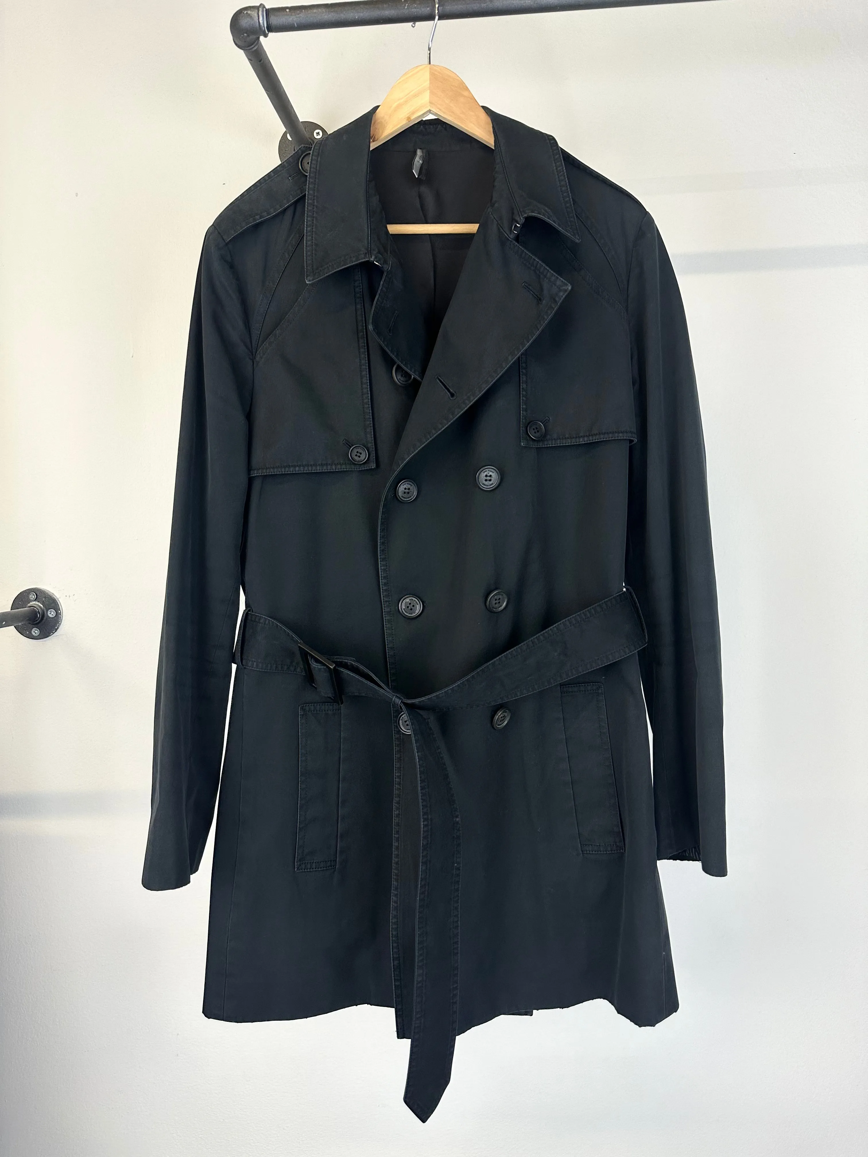 SS09 Dior double breasted trench coat