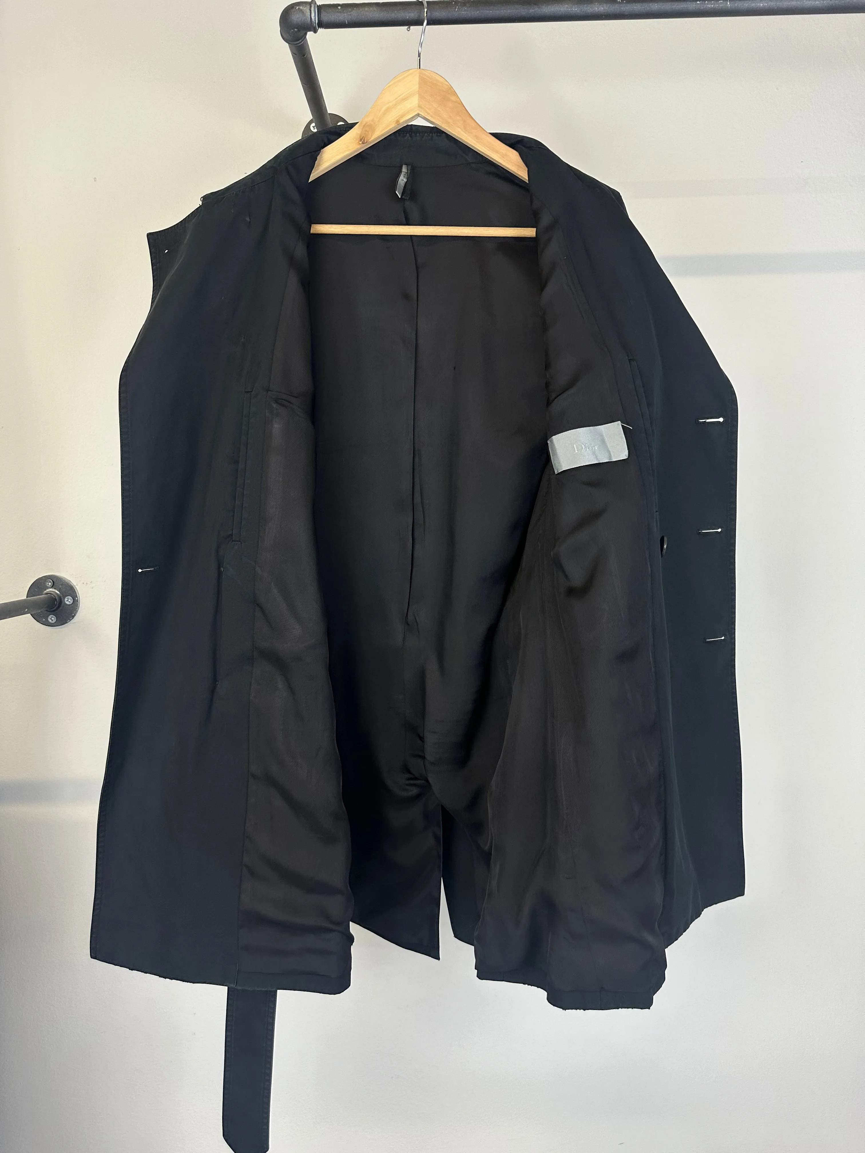 SS09 Dior double breasted trench coat