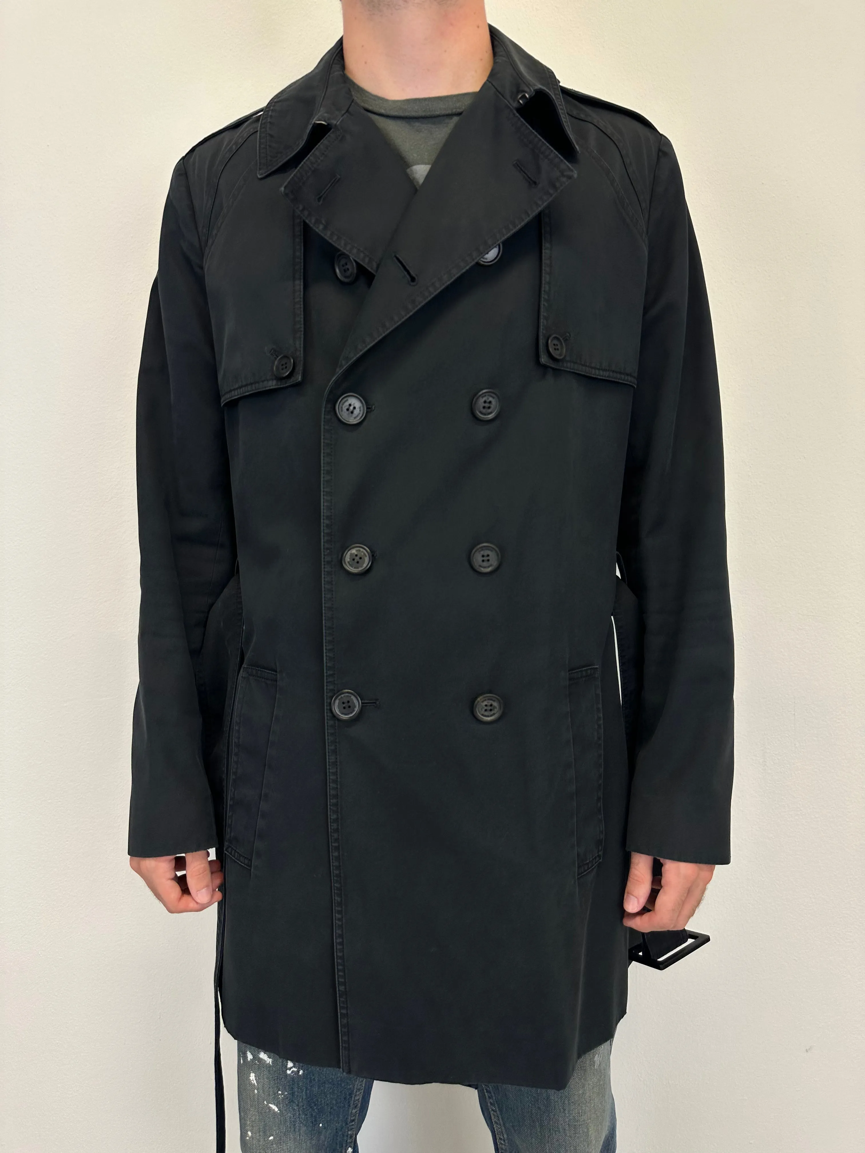 SS09 Dior double breasted trench coat