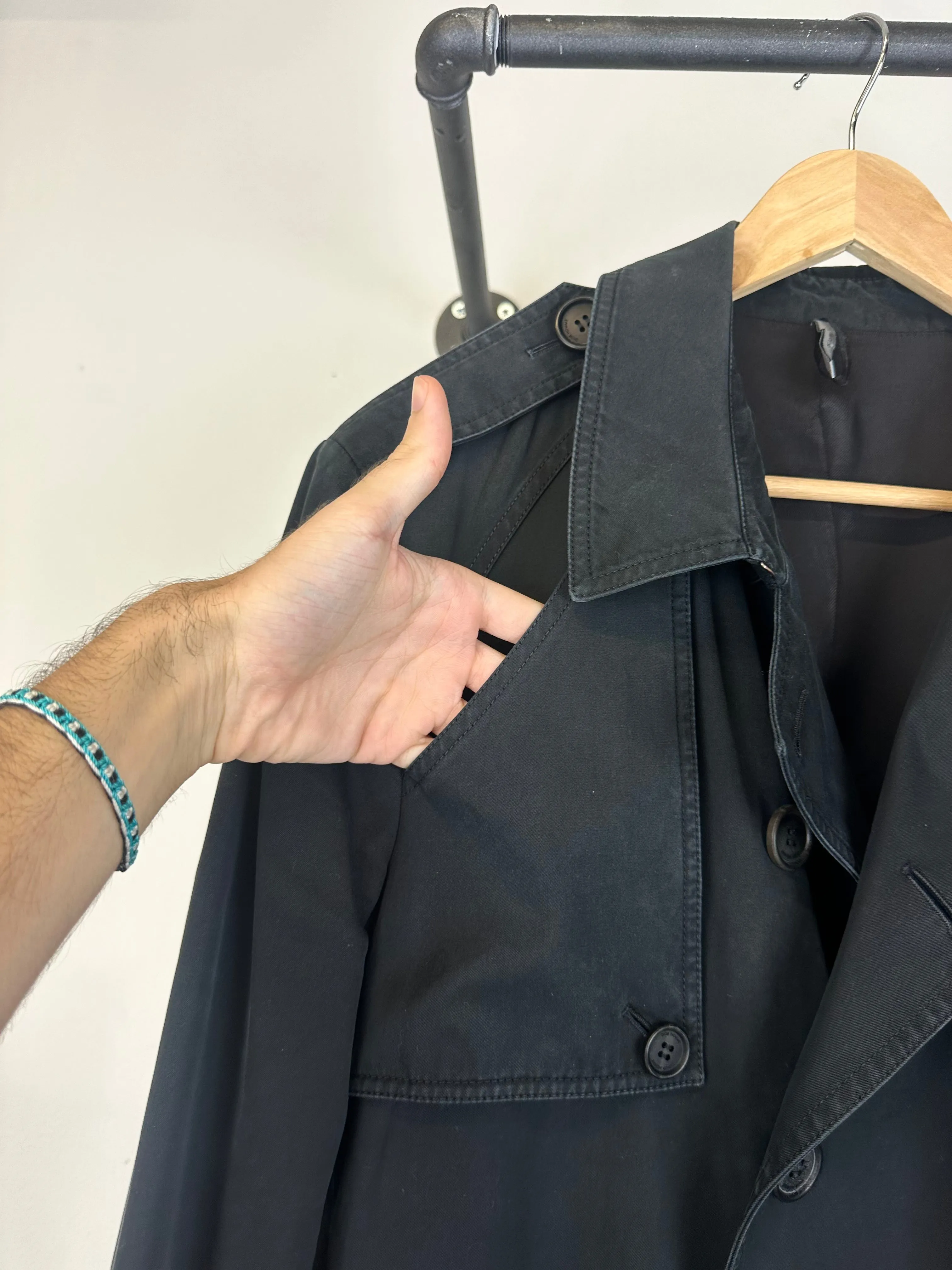 SS09 Dior double breasted trench coat