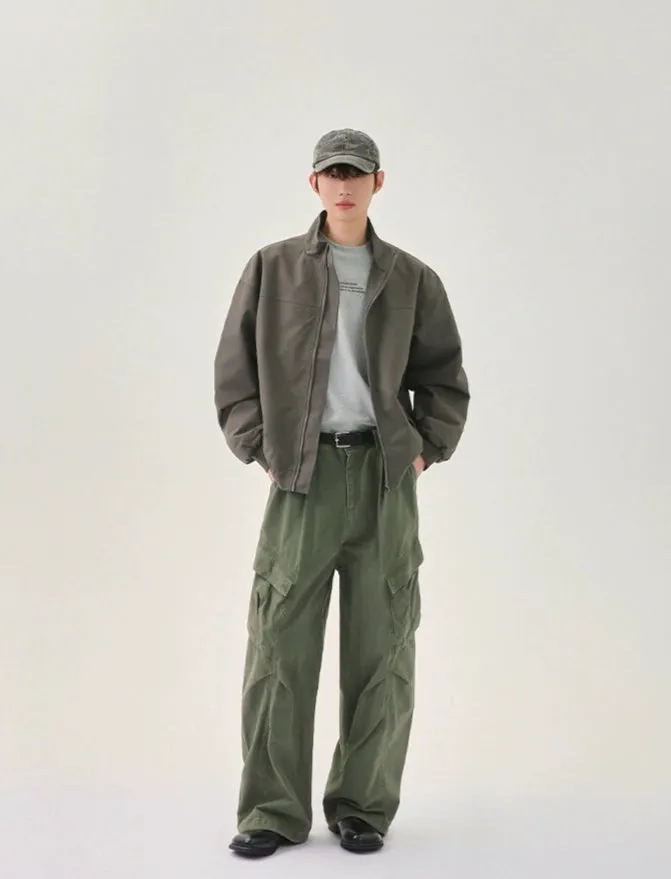 Stand Collar Baseball Jacket