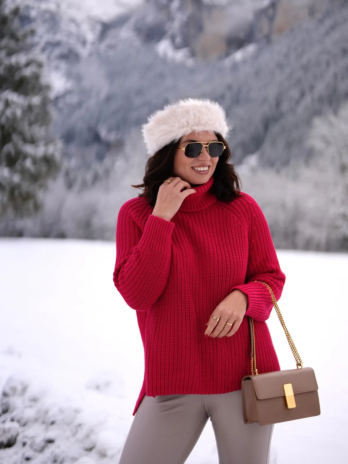 Stella: Shaker Stitch Turtleneck Sweater