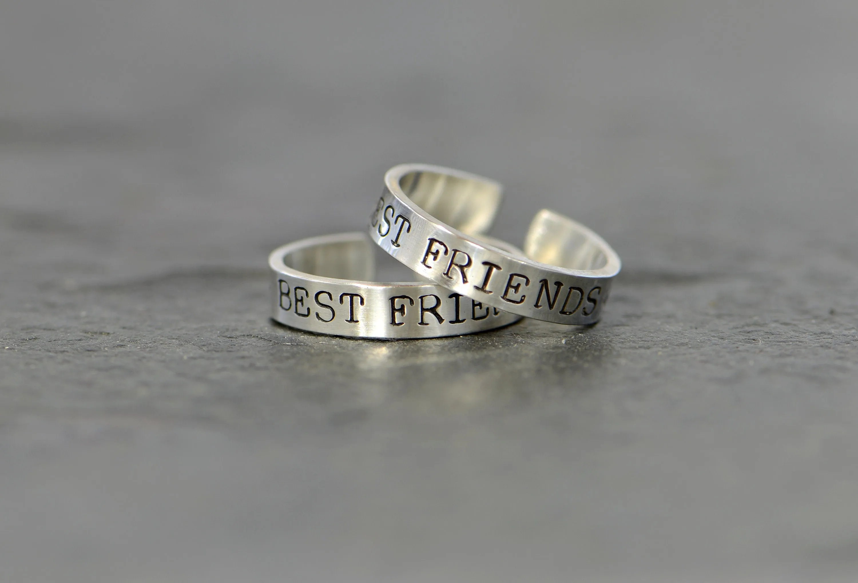 Sterling Silver Best friends toe ring set