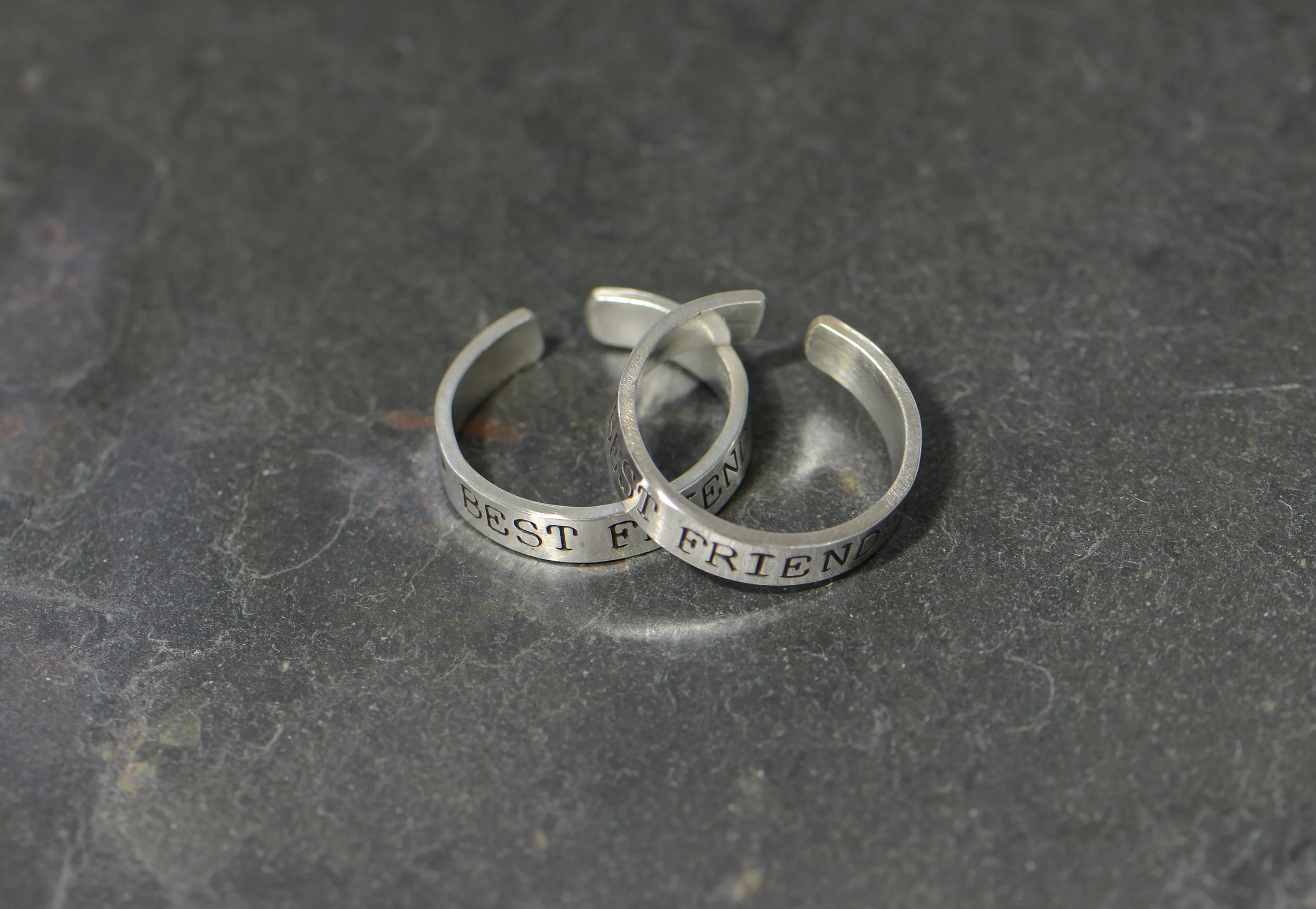 Sterling Silver Best friends toe ring set
