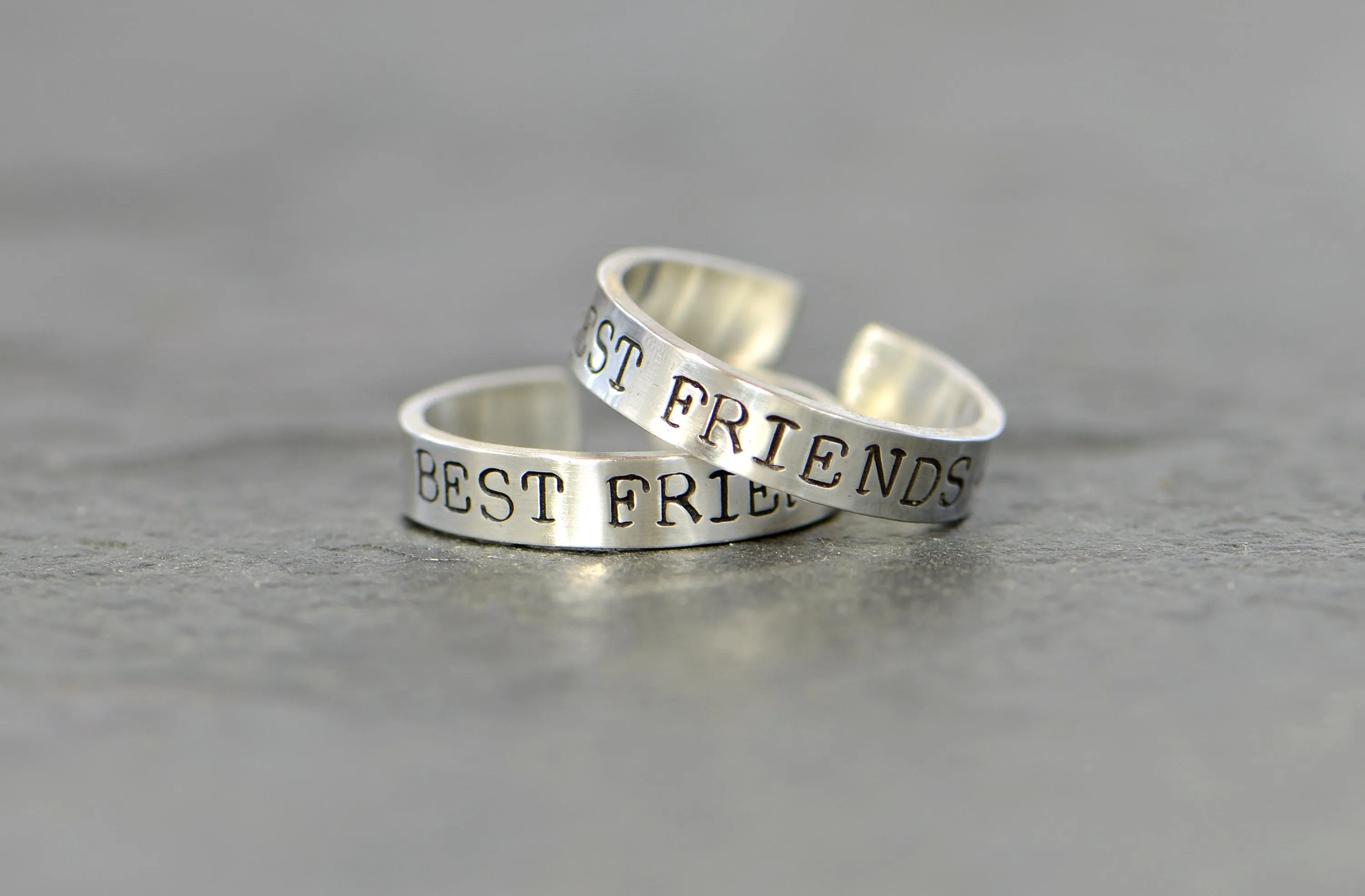 Sterling Silver Best friends toe ring set
