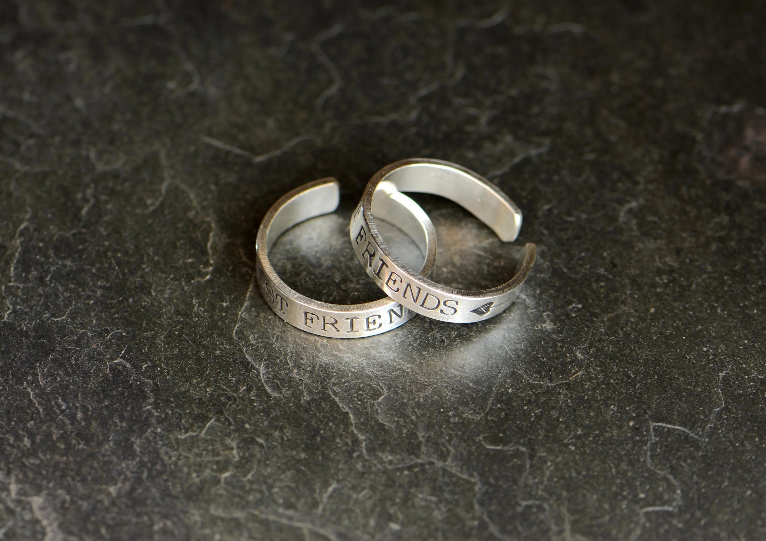 Sterling Silver Best friends toe ring set