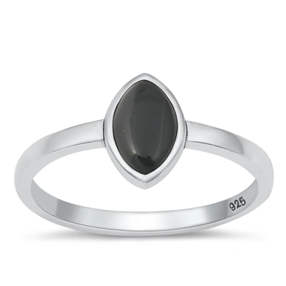 Sterling Silver Black Onyx Ring